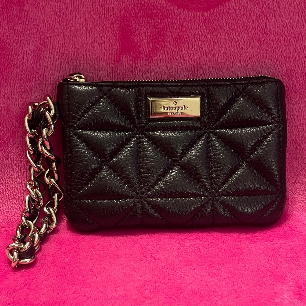 Kate Spade Black Quilted Wristlet